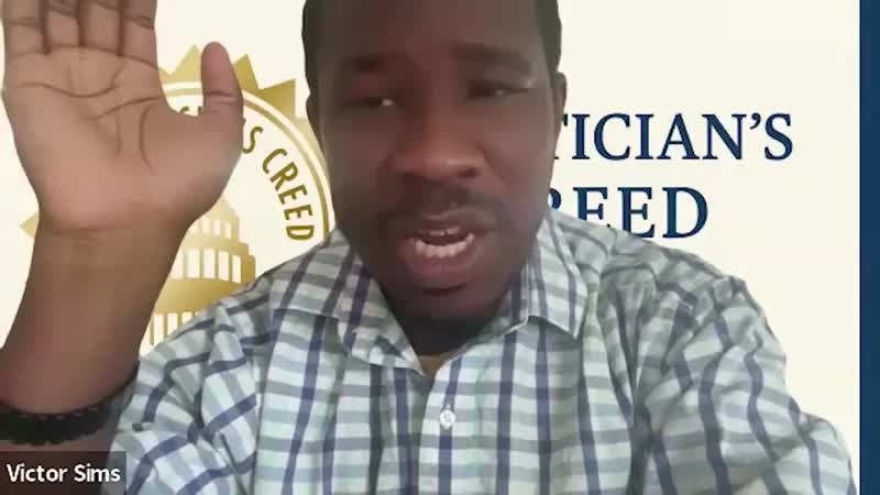 Victor Sims’ Oath to His Constituents