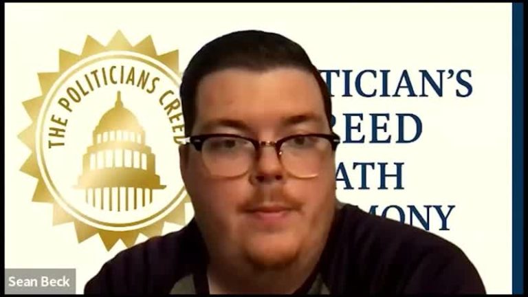 Sean Beck’s Oath to His Constituents