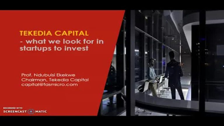 TEKEDIA CAPITAL – What we look for in startups to invest